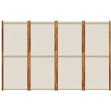 Sobna pregrada s 4 panela svjetlosiva 280 x 180 cm | shoptok.hr