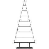 vidaXL Kovinsko božično drevesce z stojalom Črna 150 cm Jeklo | Shoptok.si