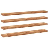  Plutajuće police 4 kom 140x20x4 cm Masivno drvo akacije s uljnim premazom | shoptok.hr