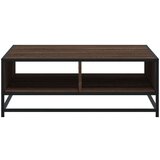 vidaXL Stol za kavu smeđi hrast 80x80x30 cm Konstruirano drvo i metal | shoptok.hr