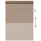 vidaXL Zavjese i sjenila sa zavjesama Smeđa 140 x 220 cm bambus | shoptok.hr