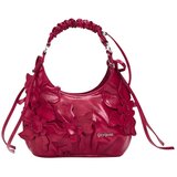 Desigual ženska prošivena torbica s volanima 15x10x20 cm fuksija | shoptok.hr