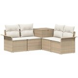  Set sofe 5 kom. Bež i krem bijela Poli Rattan i čelik | shoptok.hr