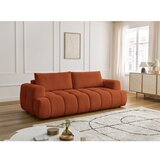 Bobochic Paris Opečnato oranžna raztegljiva/s prostorom za shranjevanje sedežna garnitura 251 cm Fuji – | Shoptok.si