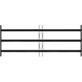  Rešetka za prozor 116 x 45 cm Čelik s prahom premazan Crna | Eponuda.com