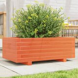  Vrtna sadilica voštano smeđa 70 x 40 x 26,5 cm masivna borovina | shoptok.hr