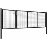  Vrtna vrata Čelik 350x100 cm Antracit | shoptok.hr