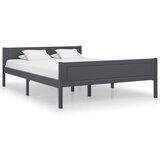 vidaXL Posteljni okvir trdna borovina siv 120x200 cm Cene