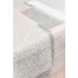 Marisse Powder Pink Checkered Scarf With Frayed Edge | shoptok.hr