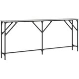  Konzolni stol siva boja hrasta 180x23x75 cm konstruirano drvo | shoptok.hr