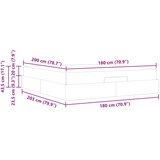  Okvir kreveta s madracem Ostalo 2 kom. Smeđa PVC | shoptok.hr