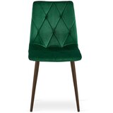 Libra stolica - zeleni baršun / noge od oraha x 1 | shoptok.hr
