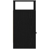vidaXL Nočna omarica z predalom črna 25x31x66 cm | Shoptok.si