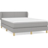  box spring s madracem svjetlosivi 140x200 cm od tkanine | shoptok.hr