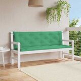  Jastuk za vrtnu klupu zeleni 150x(50+50)x7 cm od tkanine Oxford | shoptok.hr