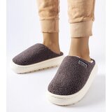Big Star Gray insulated winter slippers | Shoptok.si