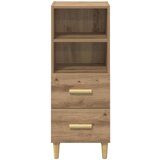vidaXL Strani šal artisan hrast 34 x 34.5 x 90 cm Konstruiran les | Shoptok.si