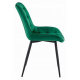  BERA stolica - tamno zeleni baršun / crne noge x 3 | shoptok.hr
