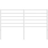  Metalno uzglavlje bijelo 135 cm | shoptok.hr