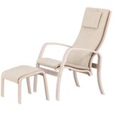 Venture Home lounge fotelja s tabureom Grötö, svijetlosiva | shoptok.hr