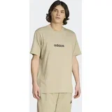 Muška majica M Lin Sj T KC0885, Okrugli izrez, Kaki