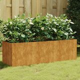 vidaXL Povišena gredica - Vrtna gredica 120 x 40 x 40 cm od čelika COR-TEN - 120 x 40 x 40 cm | shoptok.hr