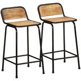  Barske stolice 2 kom 46x35,5x80 cm puno drvo grubo mango | shoptok.hr