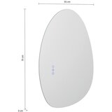MID.YOU KOPALNIŠKO OGLEDALO, 55/75/3,2 cm steklo | Shoptok.si