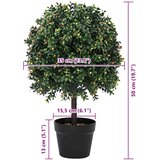  Kugla od Buxusa Zelena 35 x 35 x 50 cm Plastika | shoptok.hr