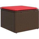  Vrtna stolica s jastukom smeđa 55x55x37 cm poli ratan | Eponuda.com