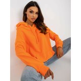 Fashion Hunters Orange Women's Kangaroo Hoodie Cene