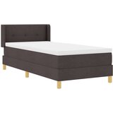 Box spring krevet Bijela i tamno smeđa 90 x 190 cm | shoptok.hr