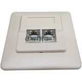 Utičnica Cat6 2xRJ45 STP podžbukna krem | shoptok.hr