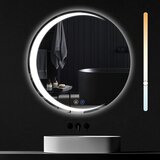Nettlife ogledalo za kopalnico z osvetlitvijo, okroglo LED ogledalo IP44, okroglo ogledalo za kopalnico 80 cm z dotikom, (22149685) Cene