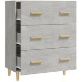  Komoda siva boja betona 70x34x90 cm od konstruiranog drva | shoptok.hr