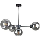  Luster na sajli KALIOPE 4xE27/60W/230V crni/zadimljeno-crni | Eponuda.com