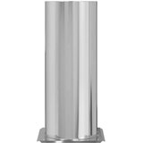 vidaXL Podaljšek Dimnika srebrna 31 x 31 x 50 cm Nerjaveče jeklo | Shoptok.si