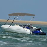 vidaXL Tenda bimini s 4 luka siva 236 x 228 x 127 cm Cijene