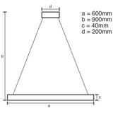  LED prigušiva luster na sajli LED/42W/230V 3000-6500K + daljinski upravljač | Eponuda.com