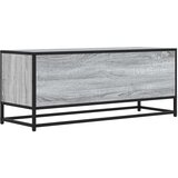 vidaXL TV omarica siva sonoma 100x34,5x40 cm inženirski les in kovina | Shoptok.si
