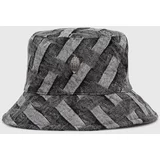 Kurt Geiger London Bombažni klobuk KENSINGTON BUCKET HAT črna barva, 9014502669
