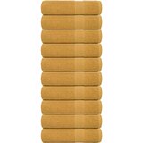 vidaXL Brisače za tuširanje 10 kos zlata 70x140cm 360 g/m² 100% bombaž Cene