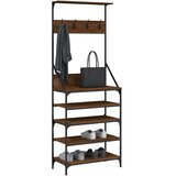  Stalak za odjeću i cipele smeđa boja hrasta 70x34x184 cm | shoptok.hr