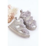 Boto Leather Children's Insulated Snow Boots Silver Leela | ePonuda.com