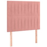 Box spring krevet s madracem ružičasti 90x200 cm baršunasti | shoptok.hr