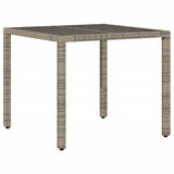  5-dijelni vrtni bistro set od poliratana s jastucima sivi | shoptok.hr
