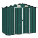 vidaXL Vrtna lopa zelena 205x129x183 cm pocinkano jeklo Cene