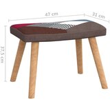  Stolica za ljuljanje s osloncem za noge patchwork od tkanine | shoptok.hr