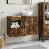  Set namještaja za kupaonicu 2 kom. Dimljeni hrast Smeđa 49,5 x 35 x 80 cm | shoptok.hr