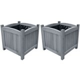 vidaXL Povišene vrtne gredice 2 kom 30 x 30 x 30 cm masivna jelovina Cijene
